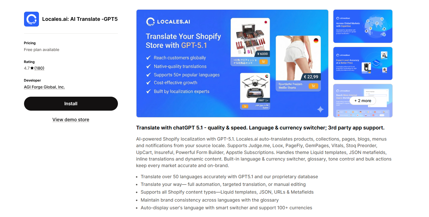 Locales.ai: AI Translate ‑GPT5